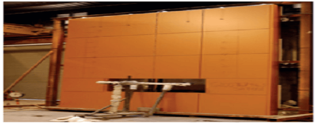 ACP 레인 스크린 외관 뒤 100mm 두께 샌드위치판넬 테스트